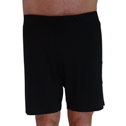 Herren Nachtshorts Schwarz Größe M