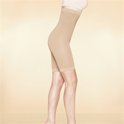 Hoch Taillierte Shorts mit Mikromassage und Kompression - Anti-Cellulite/Orangenhaut - Schwarz Größe L